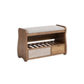 **Stylowy drewniany bench z pojemnikiem i siedziskiem**